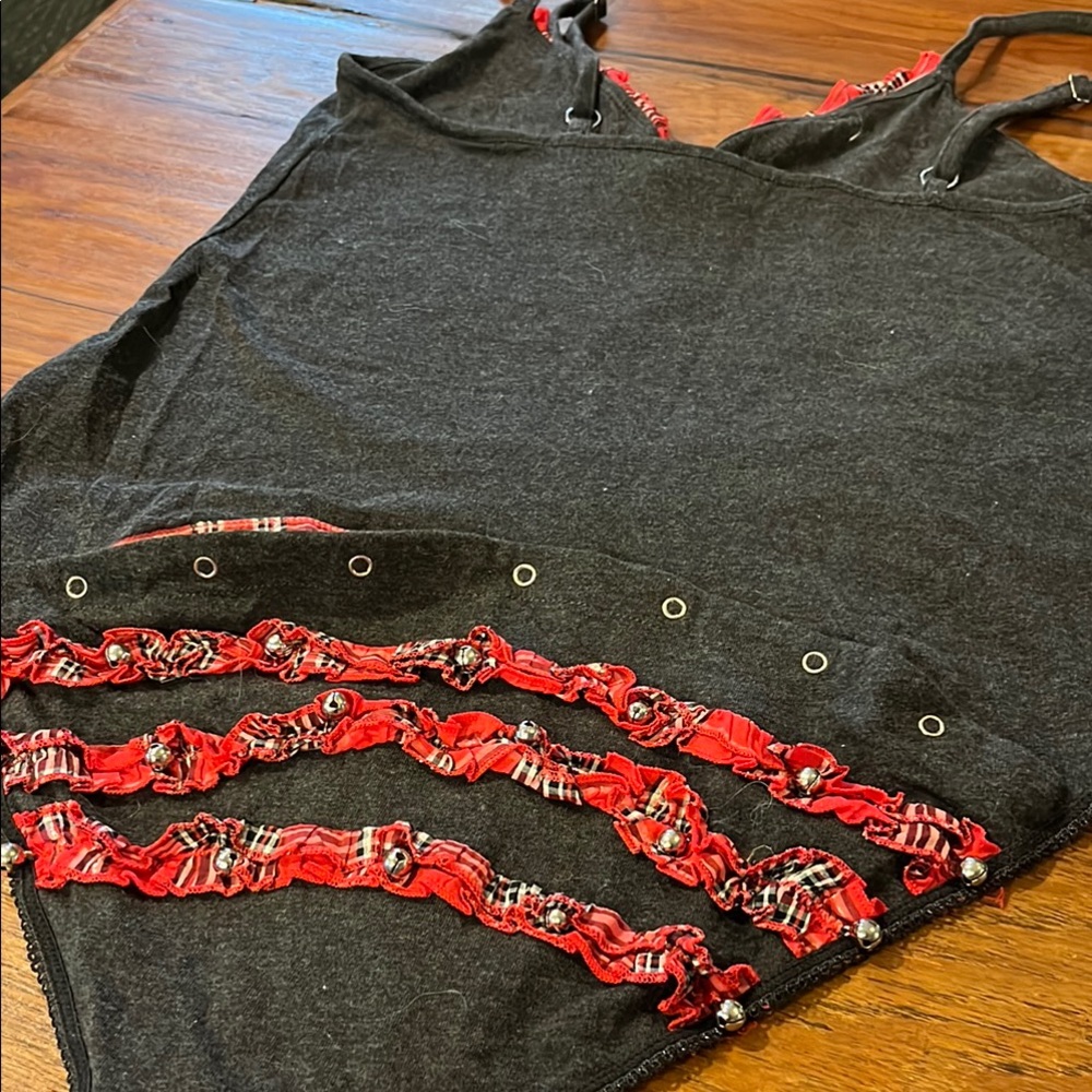 Victoria's Secret Charcoal Gray Snapbutt Bodysuit with Bells